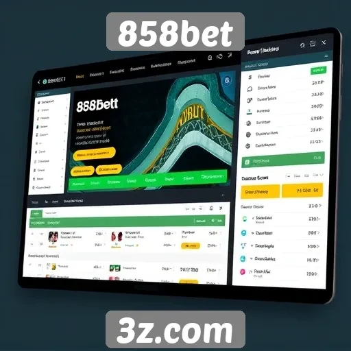 Análise da interface do usuário do site 858bet