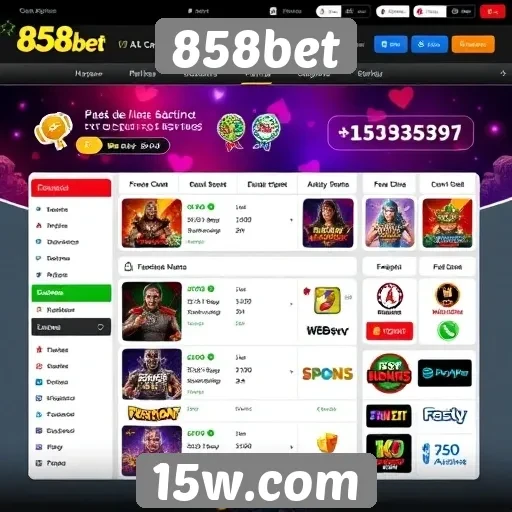 Interface do usuário na 858bet é amigável